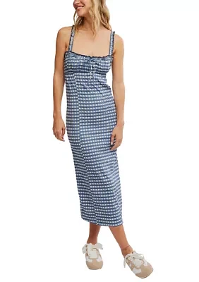 Lucinda Plaid Midi Dress