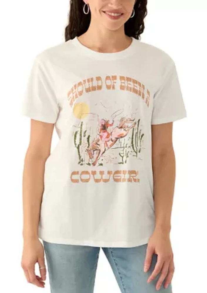 Women's Shoulda Been a Cowgirl Graphic T-Shirt