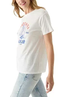 Women's Hamptons Yacht Club Oversized Graphic T-Shirt