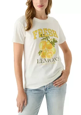 Women's Fresh Lemons Oversized Graphic T-Shirt