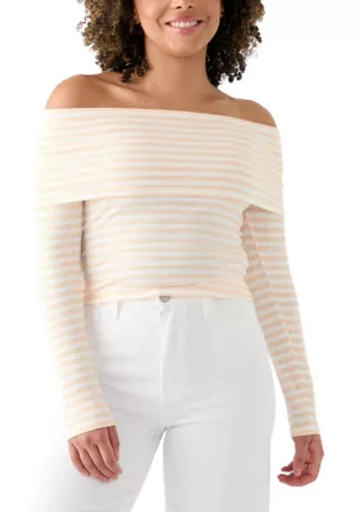 Women's Folded Off the Shoulder Top