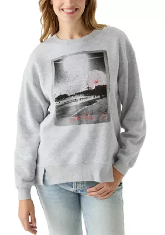 Women's Santa Monica Graphic Sweatshirt with Slits