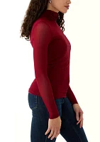 Women's Long Sleeve Mock Neck Top