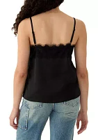 Women's Cami with Lace Trim