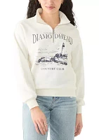 Women's Long Sleeve Zip Diamond Head Graphic Sweatshirt