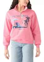 Women's Long Sleeve Zip Palm Springs Graphic Sweatshirt