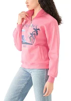 Women's Long Sleeve Zip Palm Springs Graphic Sweatshirt