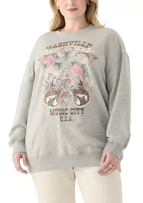 Plus Nashville Graphic Sweatshirt