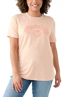 Women's Drop Shoulder Peachy Graphic T-Shirt