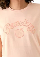 Women's Drop Shoulder Peachy Graphic T-Shirt