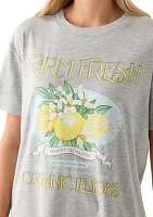 Women's Farm Fresh Organic Lemons Graphic T-Shirt