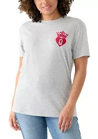 Women's Short Sleeve Queen of Hearts Graphic T-Shirt