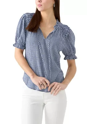 Women's Smocked Puff Sleeve Top