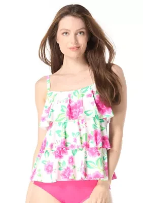 Heirloom Bloom Jane Tiered Tankini Swim Top