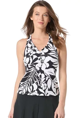 Aloha Spirit Nina Piqué Tankini Swim Top