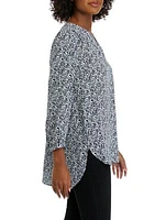 Women's 3/4 Sleeve Printed Blouse