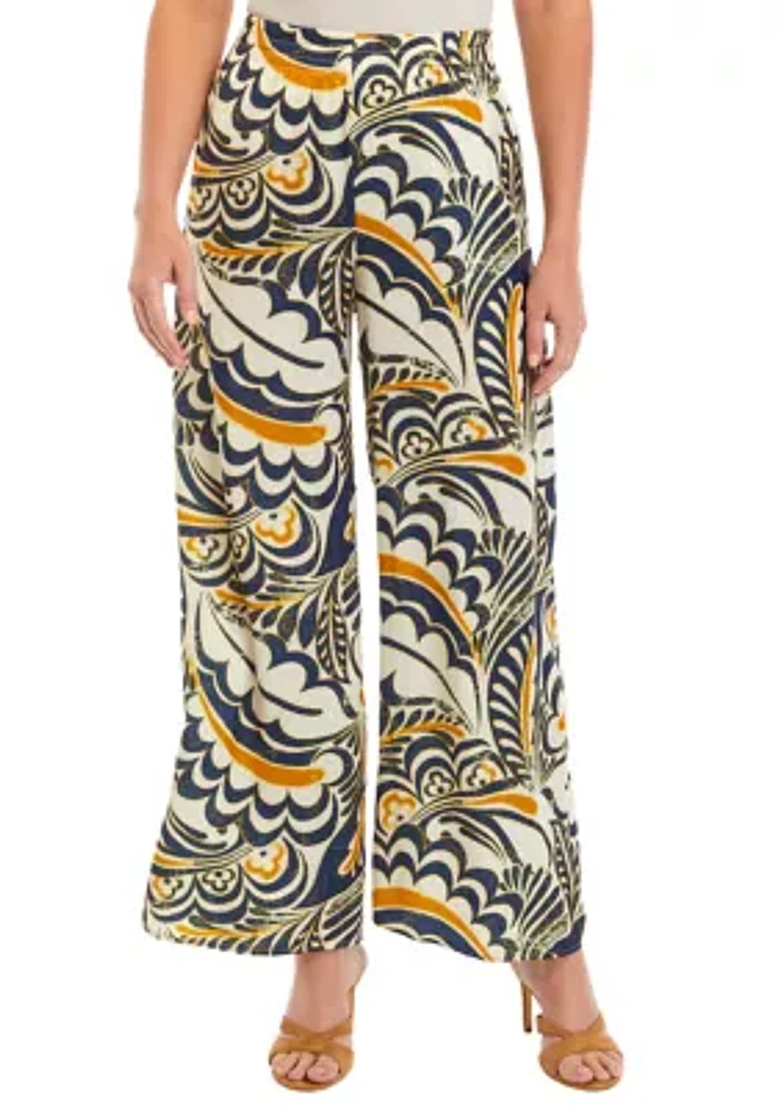 Women's Printed Wide Leg Pants