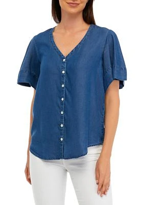 Women's Button Front Top