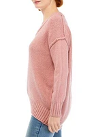 Women's Long Sleeve Boucle Sweater