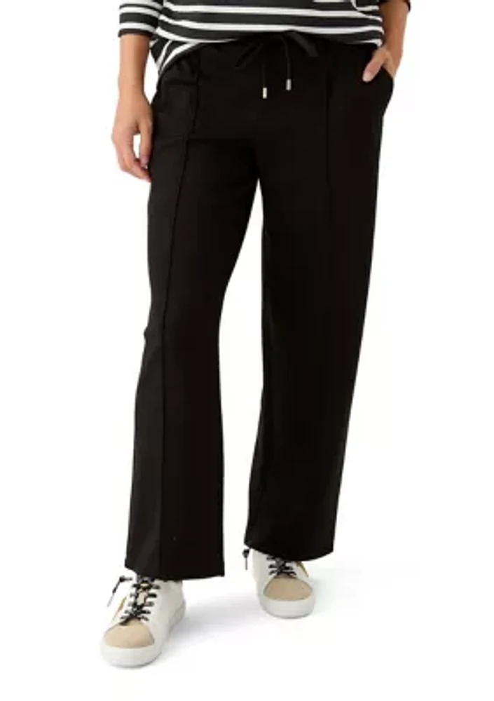 Petite Pull On Wide Leg Pants