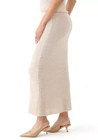 Women's Pointelle Midi Skirt