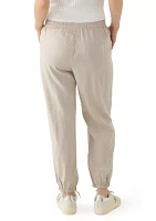 Petite Pull On Tie Waist Drawstring Jogger Pants
