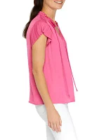 Women's Tie Neck Top