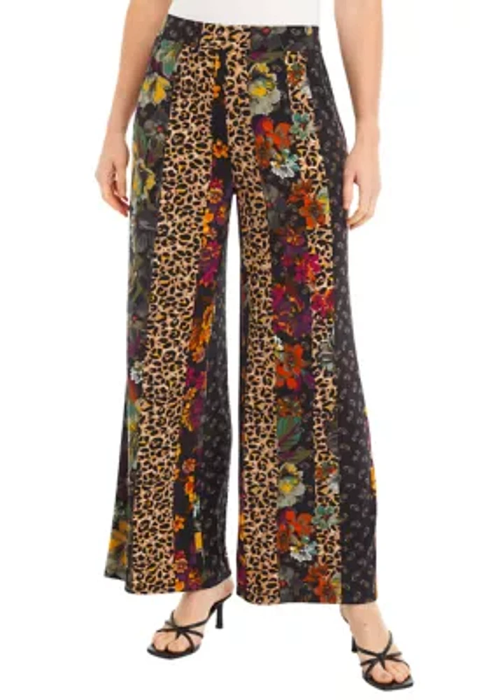 Women's Wide Leg Printed Pants