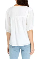 Women's Tie Front Top