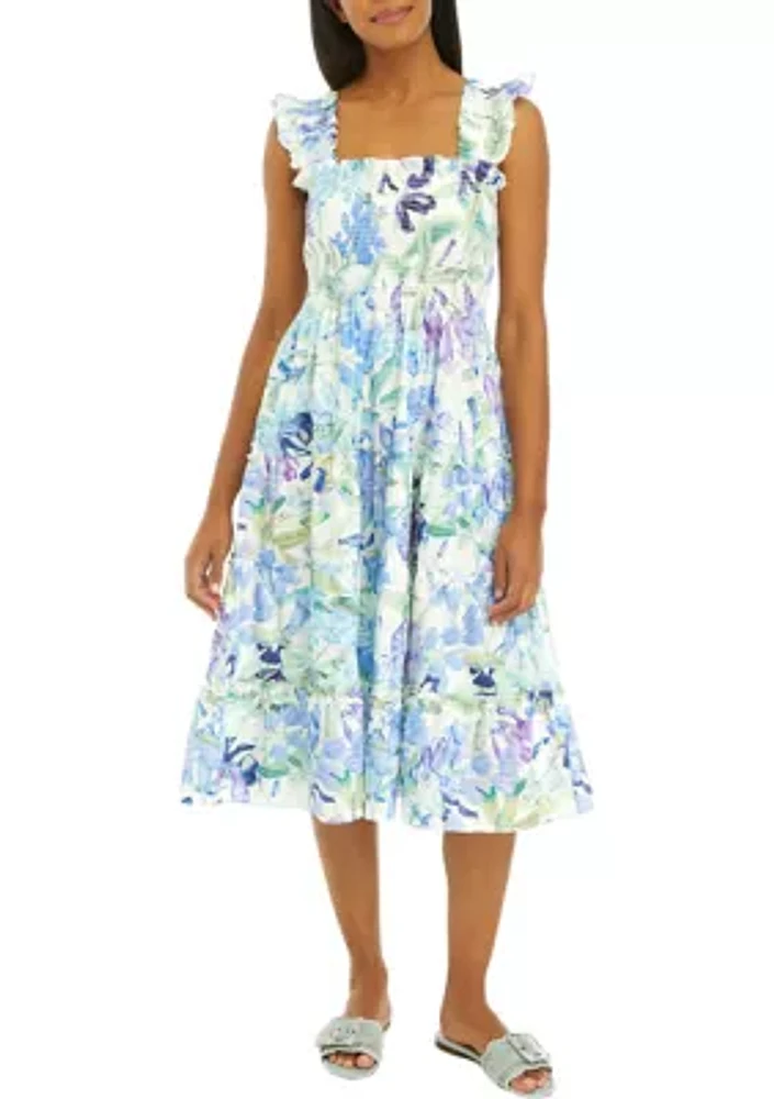 Women's Flutter Floral Tank Dress