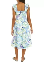 Women's Flutter Floral Tank Dress