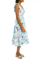 Women's Flutter Floral Tank Dress