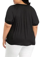 Plus Airflow Peasant Top