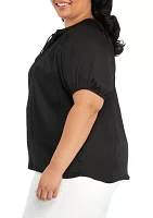 Plus Airflow Peasant Top