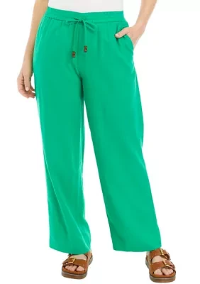 Women's Wide Leg Linen Pants