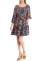 Women's Blouson Sleeve Dress