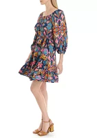 Women's Blouson Sleeve Dress