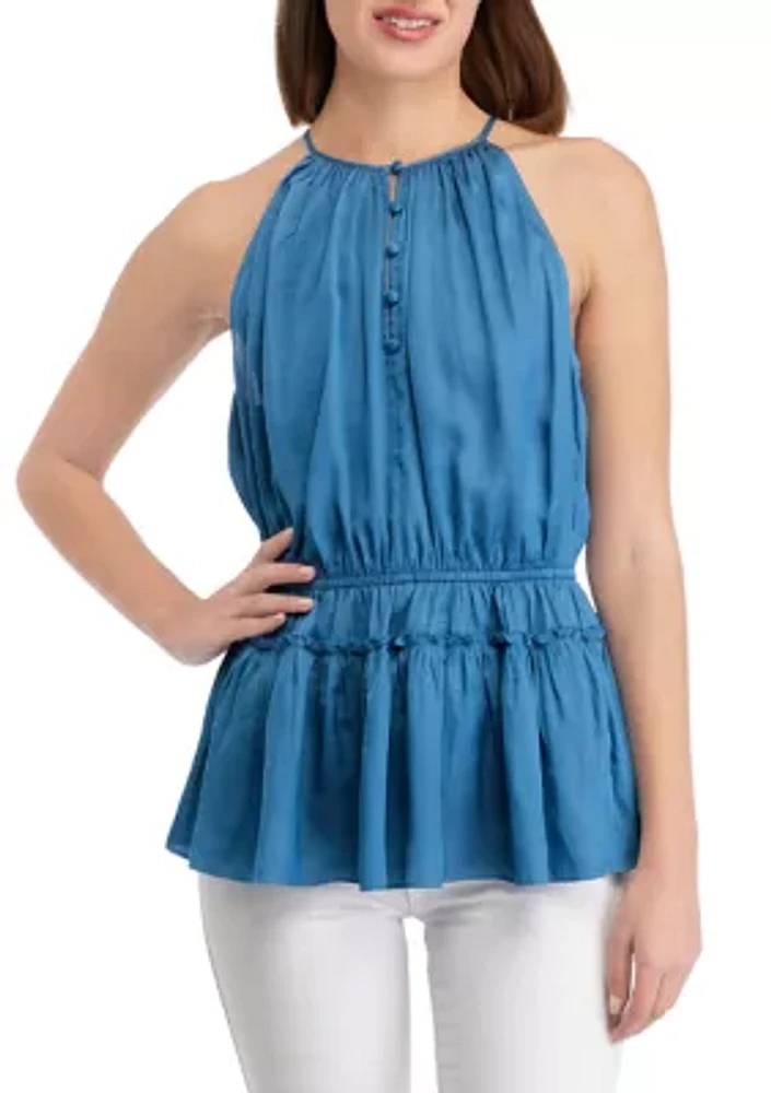 Women's Halter Neck Airflow Blouse