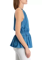 Women's Halter Neck Airflow Blouse