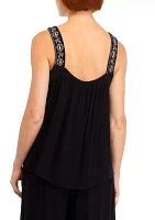 Women's Embroidered Tank Top