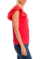 Women's Flutter Sleeve Top