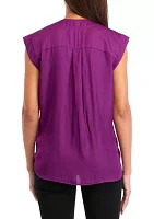 Women's Split Neck Top