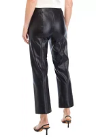 Women's Straight Vegan Leather Pants