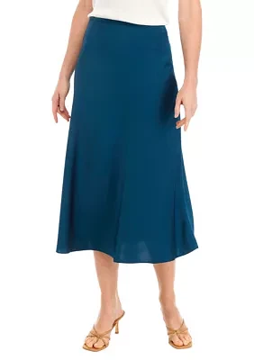 Women's Satin A-Line Skirt