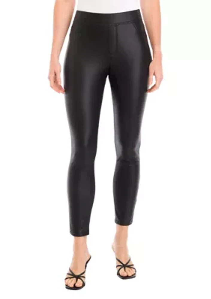 Women's Vegan Leather Leggings