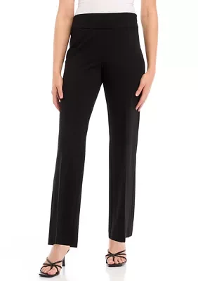 Petite Wide Leg Pants with Side Zip