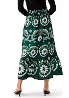 Women's Printed Midi Skirt