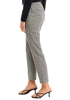 Women's Pull On Printed Straight Leg Pants