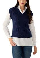 Women's 2Fer Sweater Vest