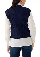 Women's 2Fer Sweater Vest